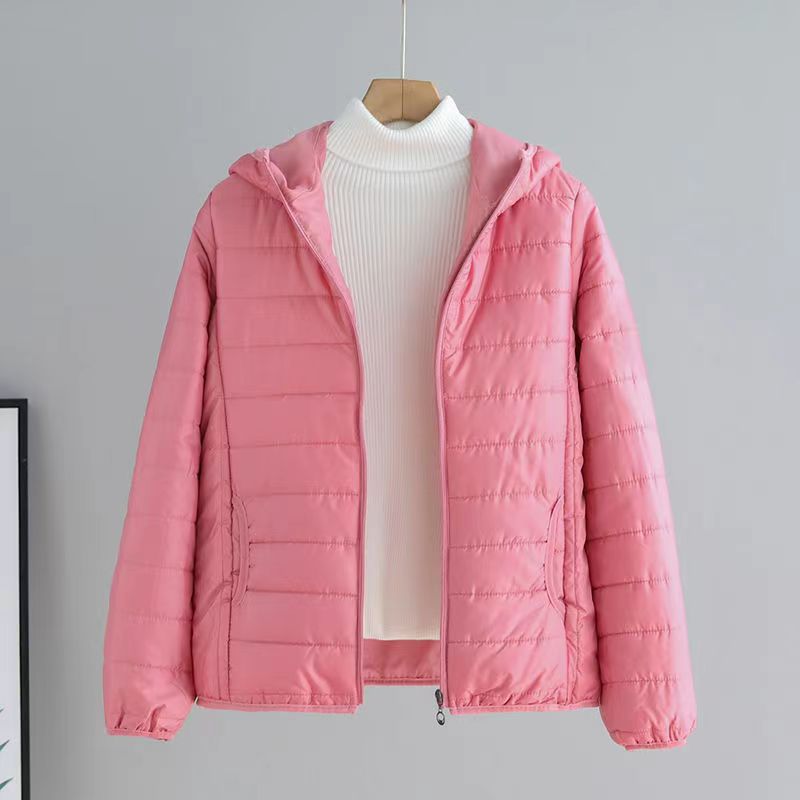 Ladies quilted transitional jacket with hood and modern cut Amarae