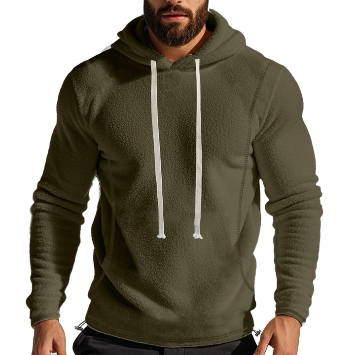 Men's fleece-lined hoodie with hood and drawstring Lune London