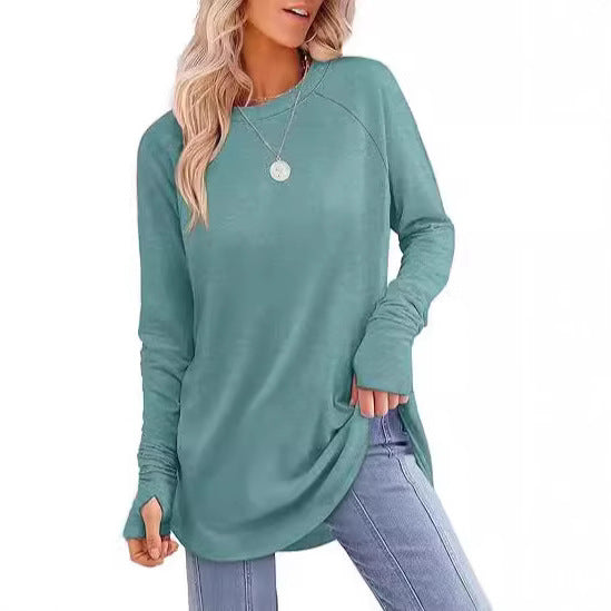 Women's casual long sleeve t-shirt with modern cut Lune London