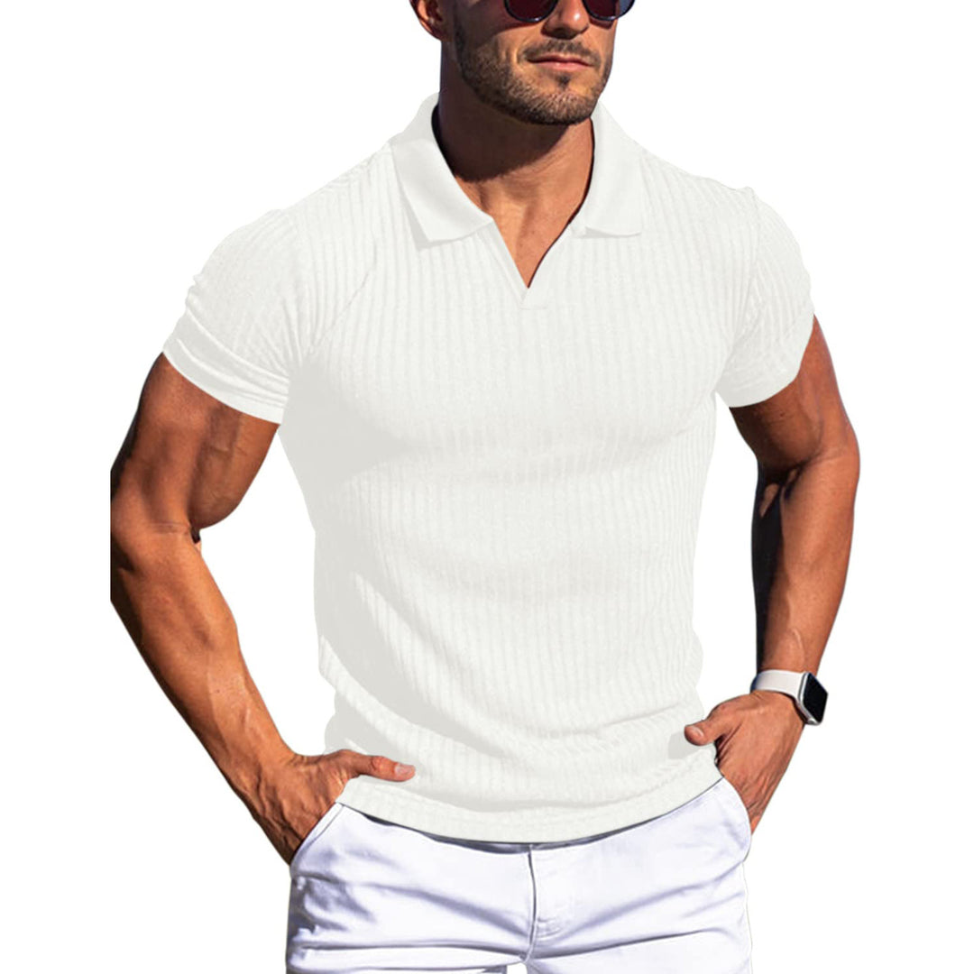 Short Sleeve Polo Shirt for Men with Structured Design and High-Quality Cotton Lune London