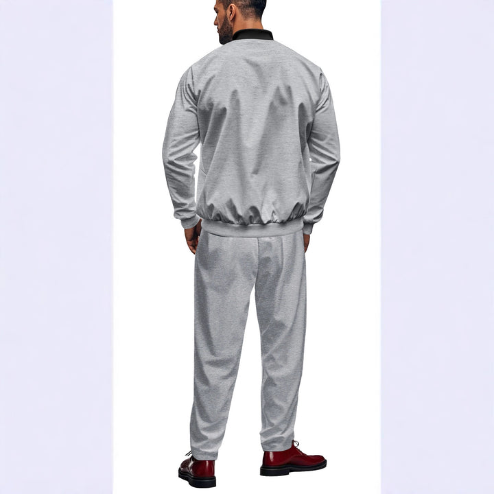 Sporty hoodie jacket for men with zipper and matching training pants Lune London