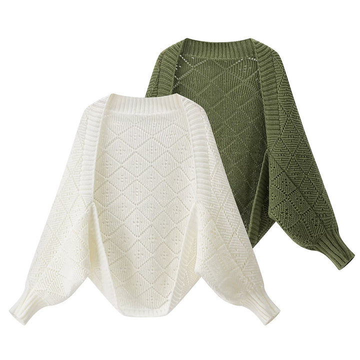 Pull en maille tricoté confortable pour femmes dans un motif en diamant moderne Chic & Stil