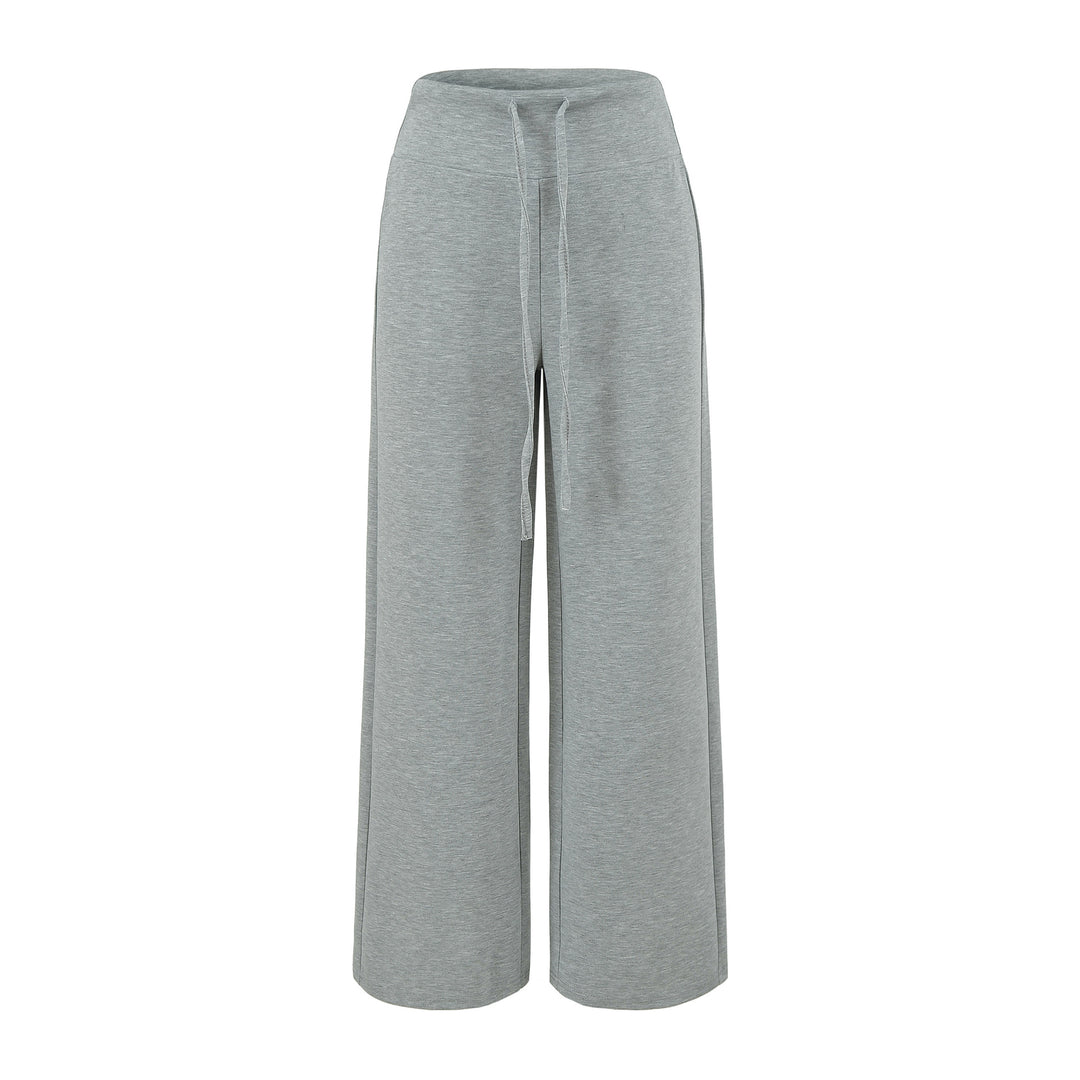 Women's Culotte Lounge Pants with High Comfort Waistband and Drawstring
