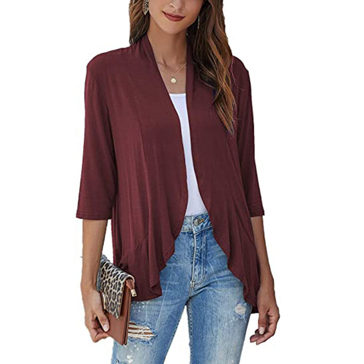 Cardigan for women with an open front design and practical pockets Lune London