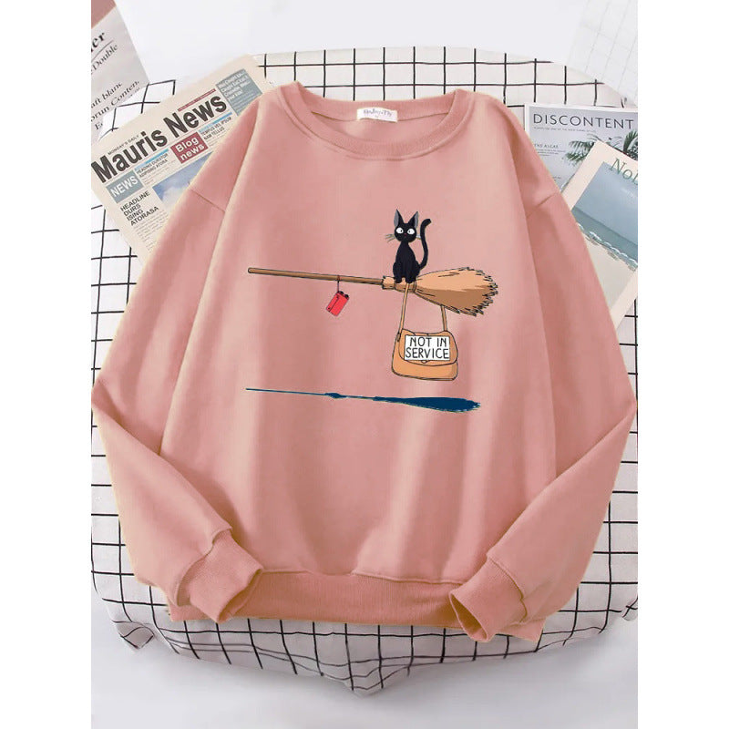 Women's sweatshirt with creative cat design Lune London