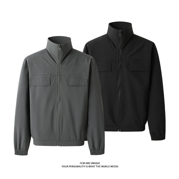 Leisure jacket for men with practical pockets and high collar Lune London