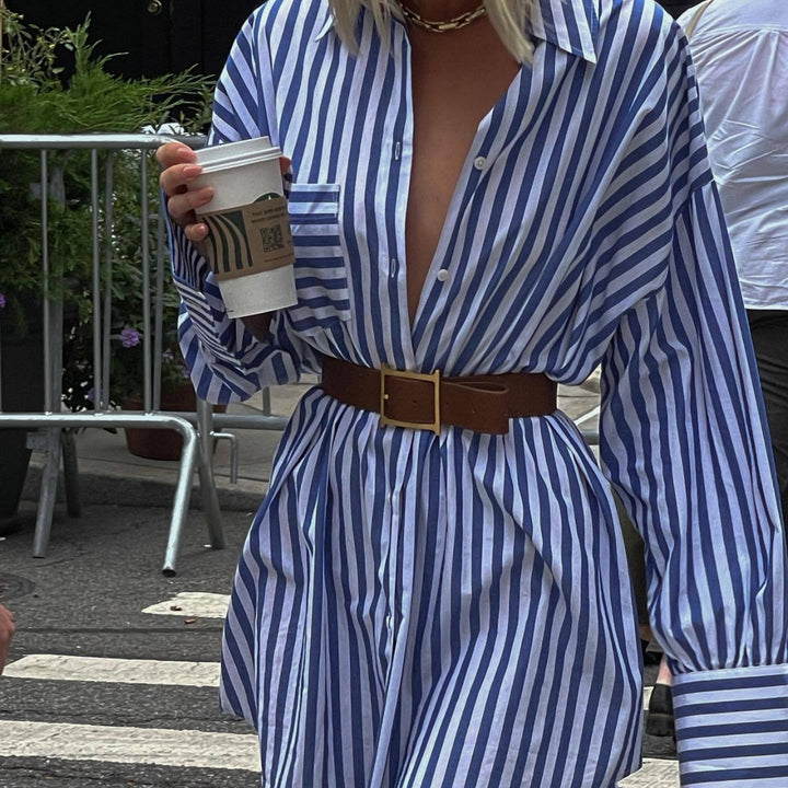 Striped shirt dress for women Lune London