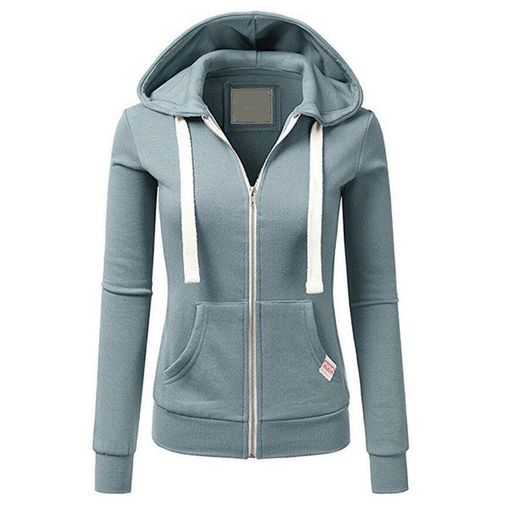 Women's zip-up hoodie fitted sweatshirt made from cotton blend Amarae