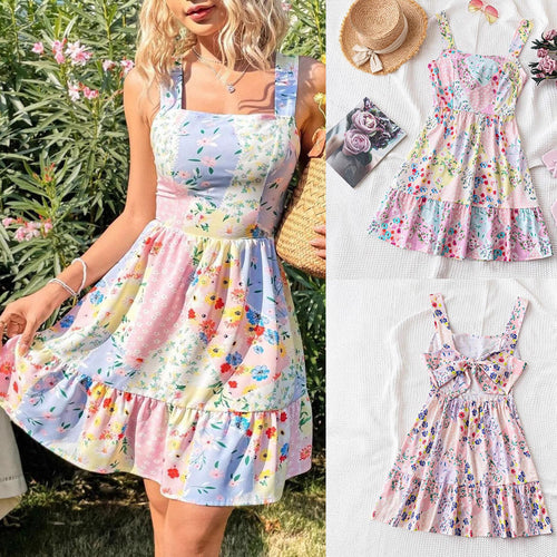 Amarae Floral Ruffled Summer Dress for Women