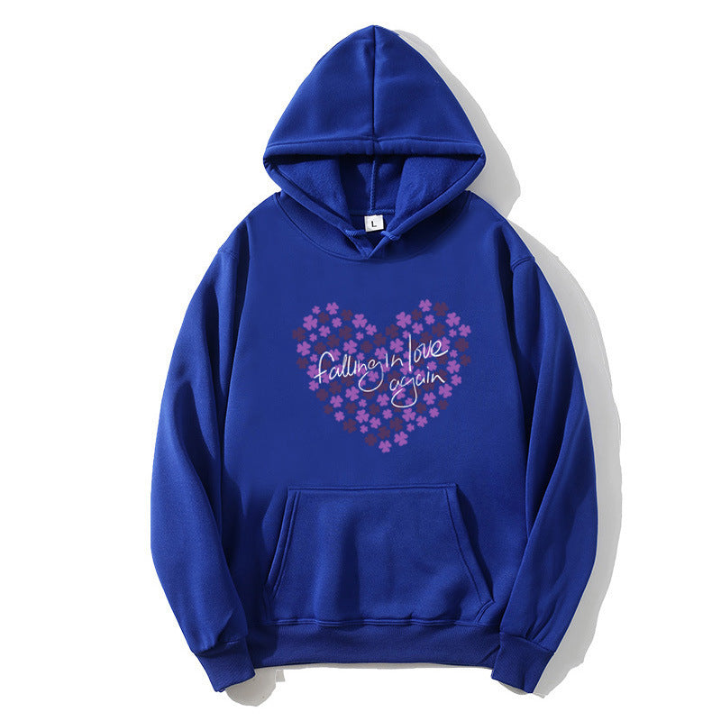 Women's hoodie with floral heart design Chic & Stil