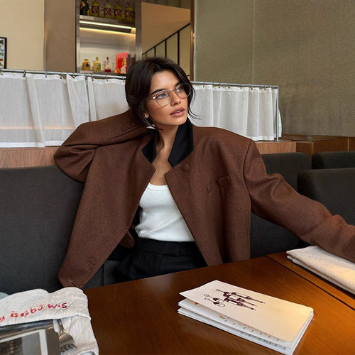 Oversized wool blazer for women Amarae