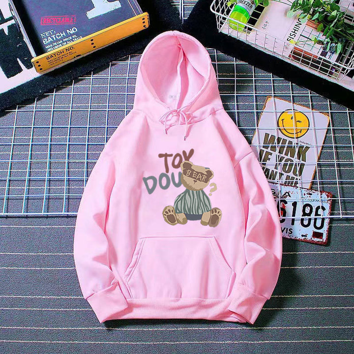 Womens hoodie with playful bear motif Chic & Stil