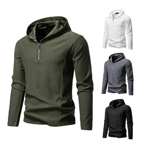 Men's functional sweater with half-zip and breathable fabric Amarae