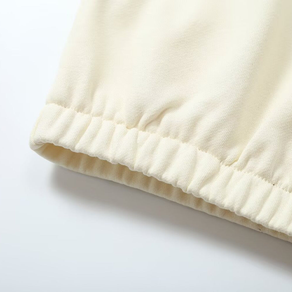 Women’s oversized pullover with half zip stand collar, elastic hem, and drop shoulders Amarae