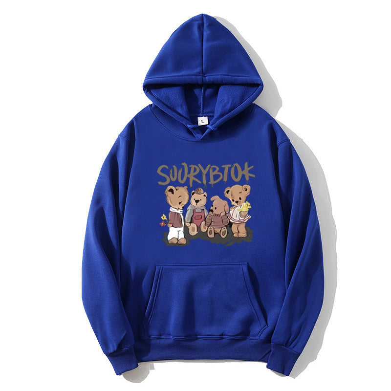 Womens hoodie with playful bear motif Chic & Stil