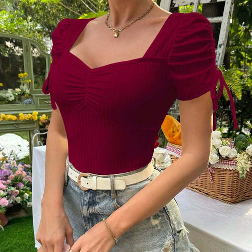 Blouse women with ruffle details and elegant back Chic & Stil
