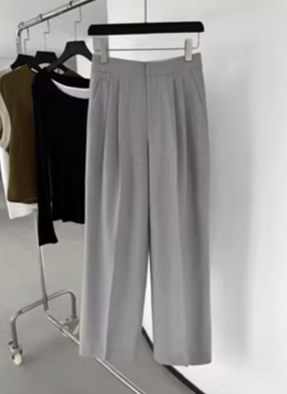Pantalons plissés taille haute élégants pour femmes Chic & Stil