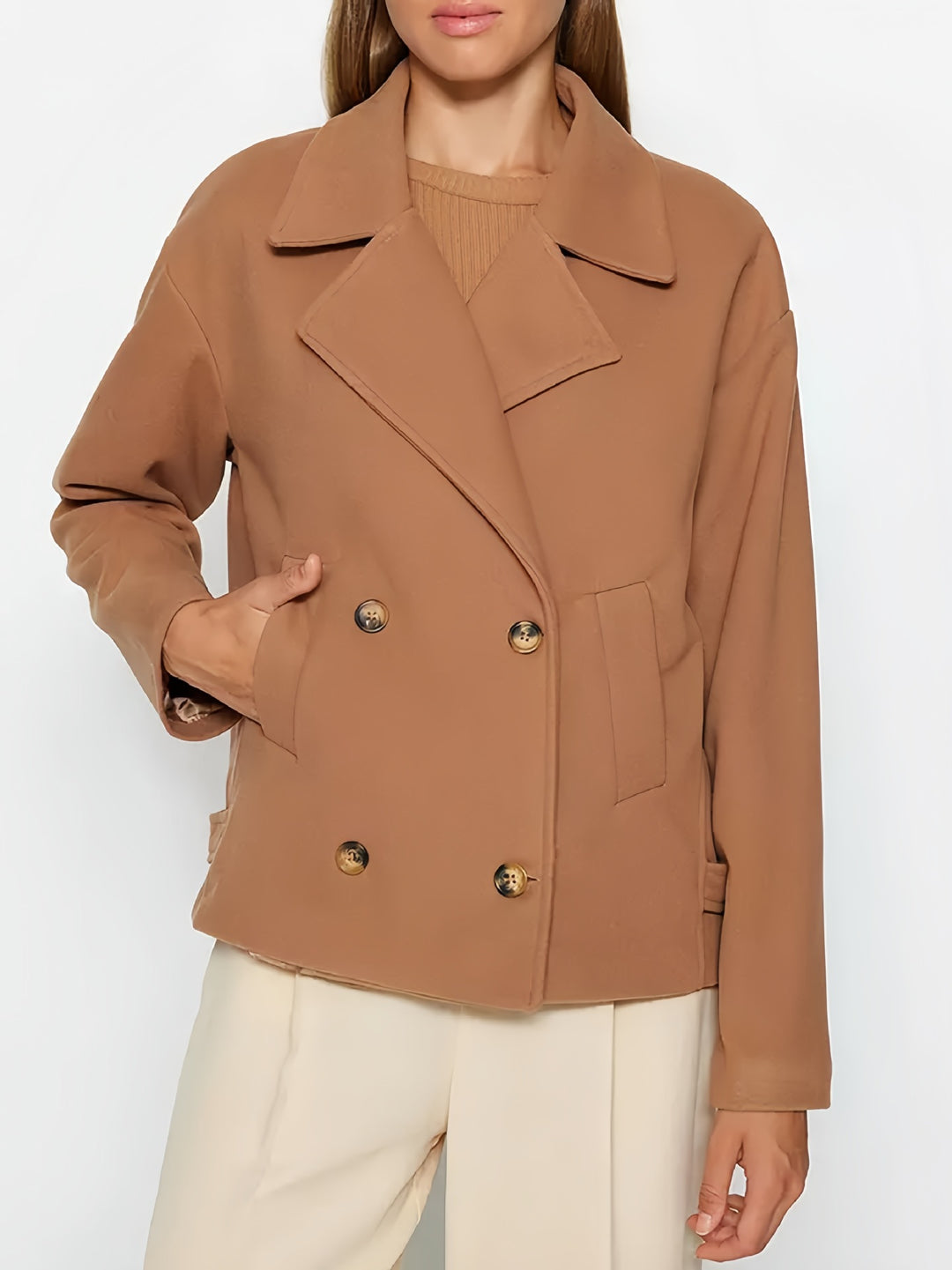 Women's stylish elegant double-breasted coat Lune London