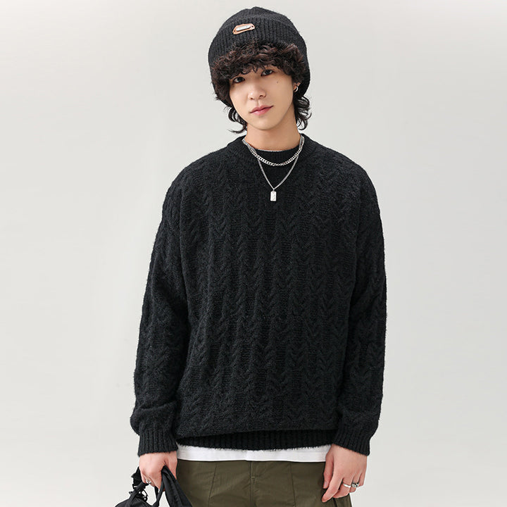 Chunky knit sweater for men with classic pattern Lune London
