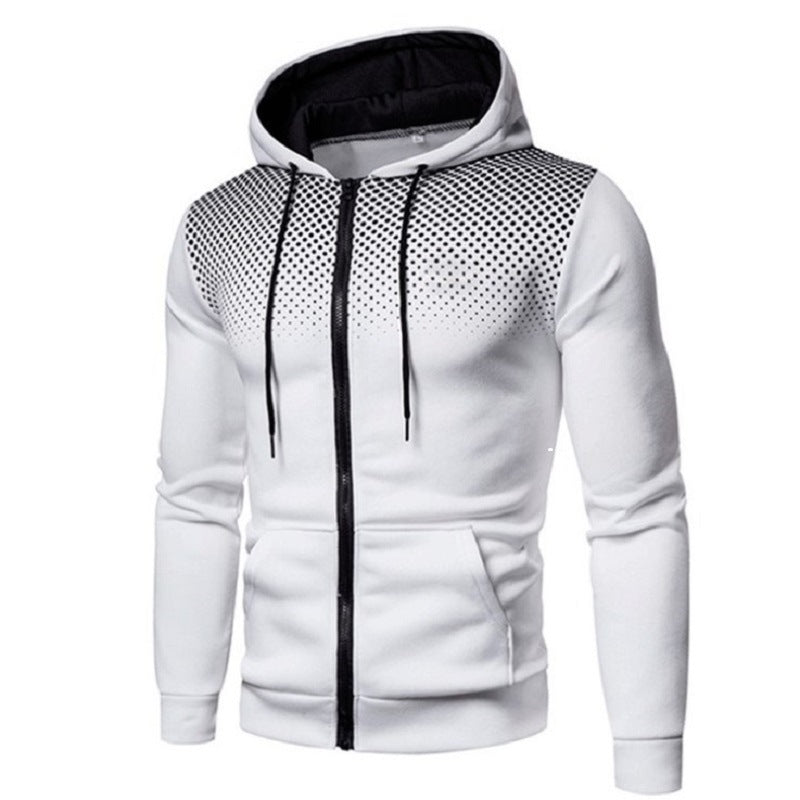 Men's zip-up sporty hoodie with breathable mesh insert Chic and Style