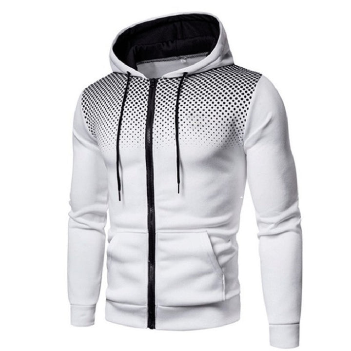 Men's zip-up sporty hoodie with breathable mesh insert Chic and Style