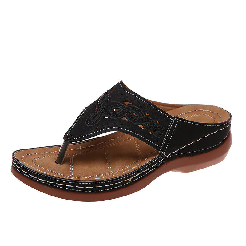 Ladies Chic Decorative Thong Sandals