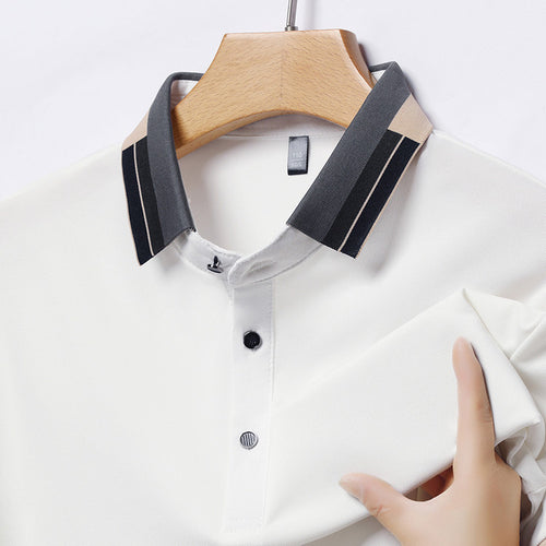 Elegant polo shirt for men with modern collar and stylish accents Amarae