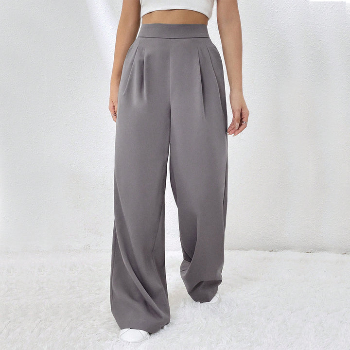 Chic & Stil Elegant wide-legged pants for women with high waist and pleats