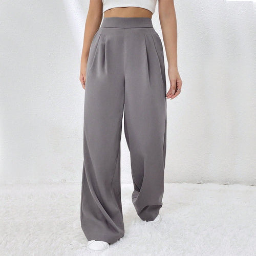 Chic & Stil Elegant wide-legged pants for women with high waist and pleats