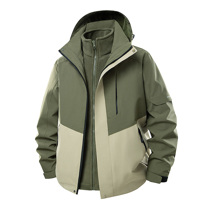 Women's double-layer softshell parka with removable fleece inner jacket Amarae