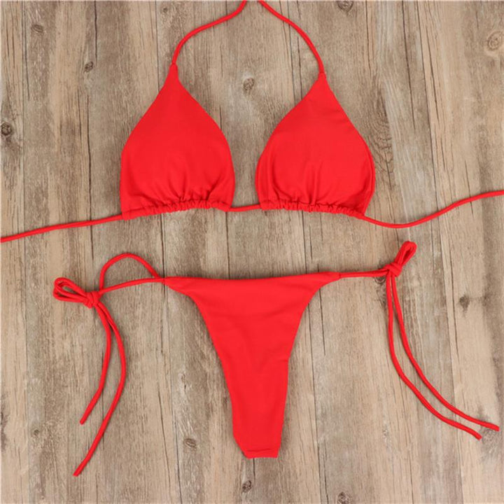 Women's bikini set with adjustable straps and minimalist design Lune London