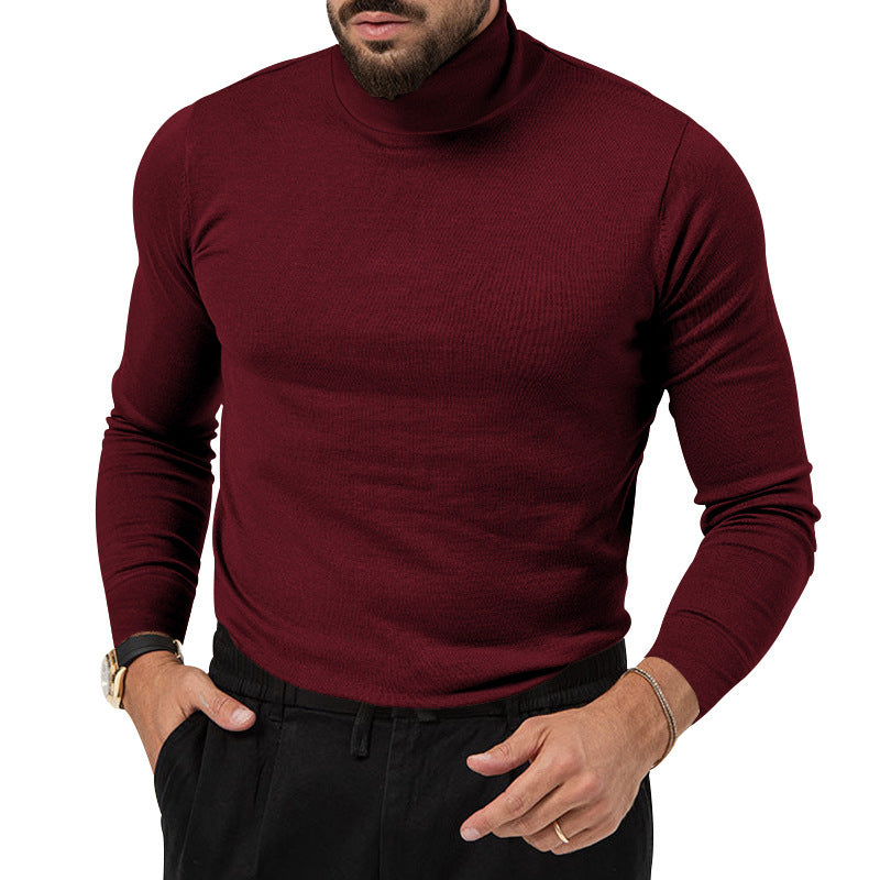 Elegant pullover for men with turtleneck in soft material Lune London