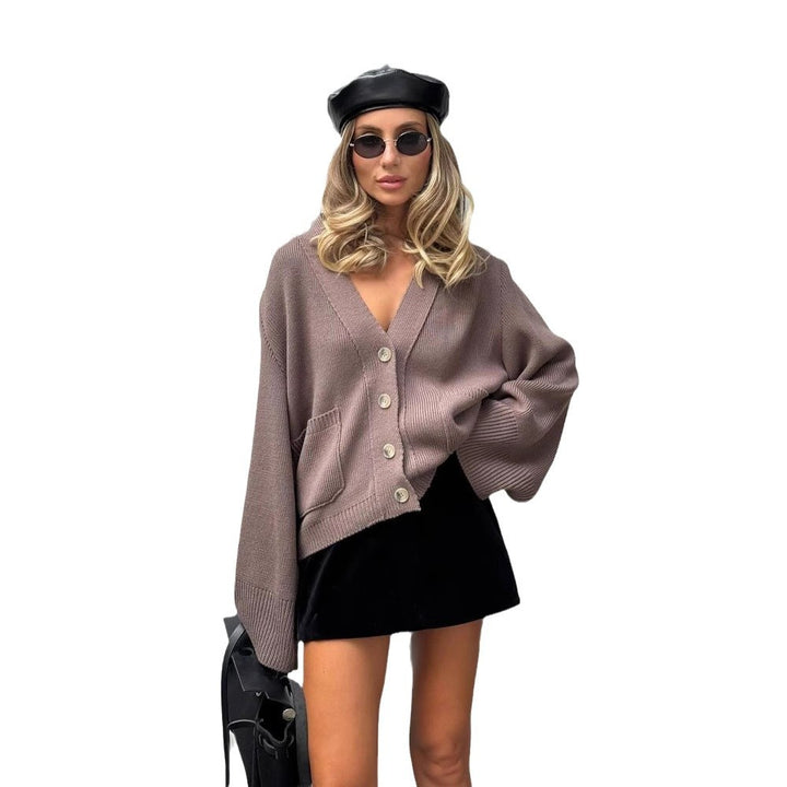 Oversized knit jacket for ladies Lune London