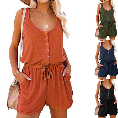 Ladies leisure button-up Overall Amarae