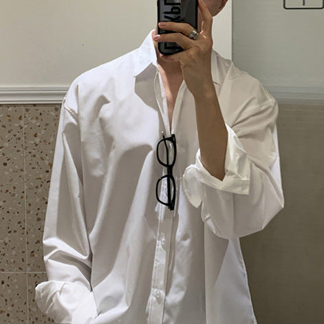 Men's oversized breathable cotton shirt with relaxed fit Lune London