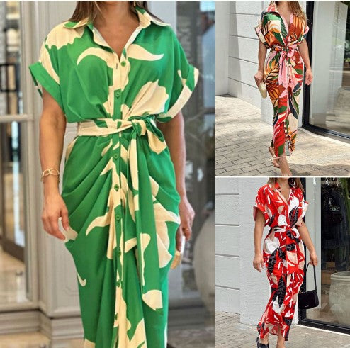 Chic and Stylish Tropical Maxi Cover-Up Dress for Women