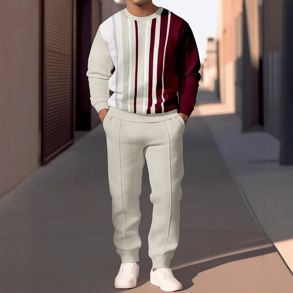Men's casual tracksuit with a modern striped pattern and comfortable details Lune London
