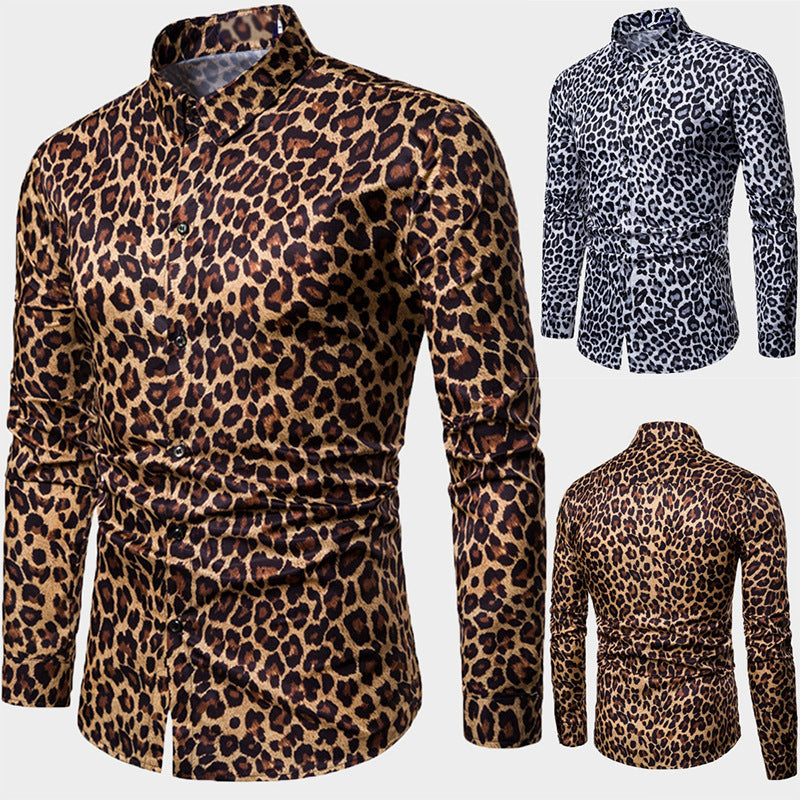 Shirt for men with a striking animal pattern Amarae