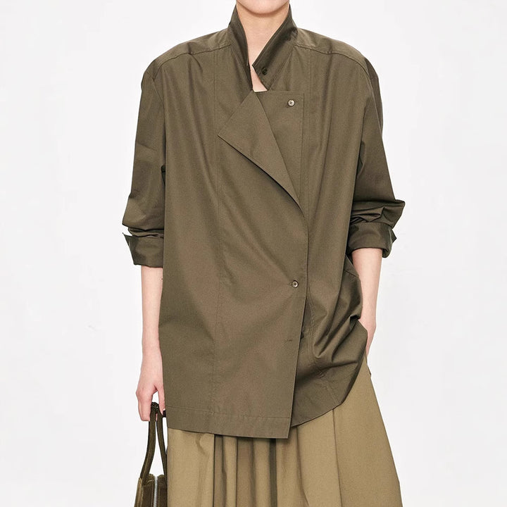 Chemisier blouse asymétrique à la mode pour femmes Chic & Stil