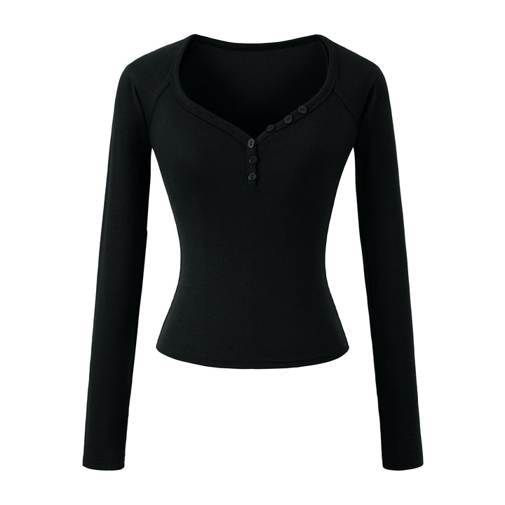 Long sleeve women's blouse with elegant button closure Lune London