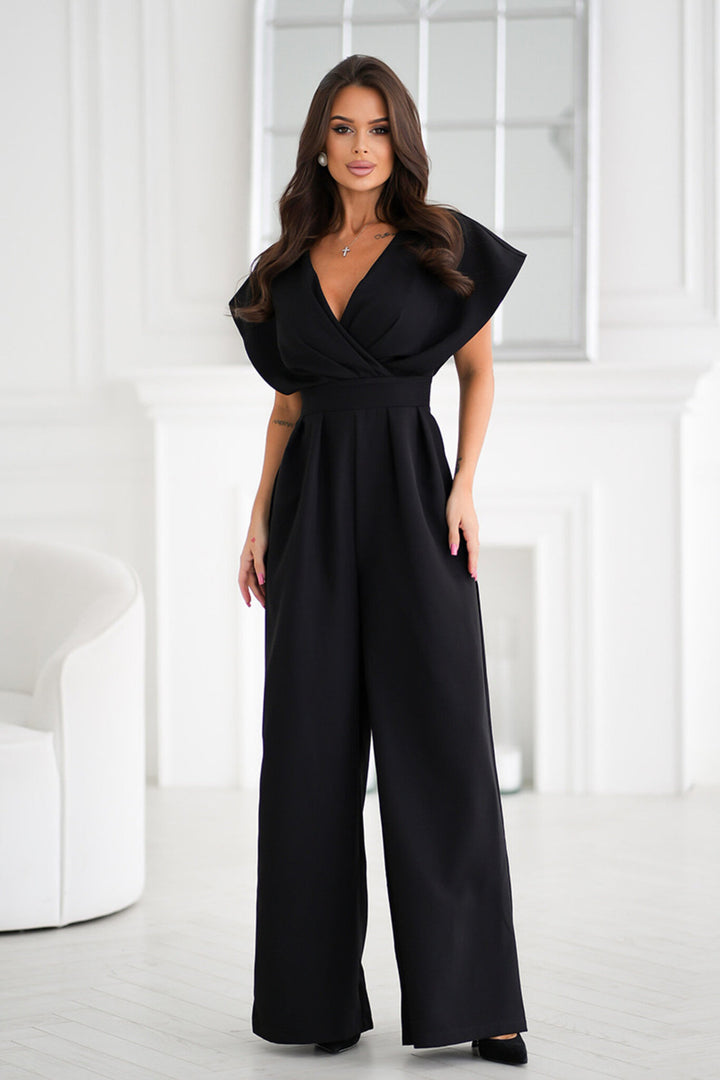 Women elegant wide leg jumpsuit Lune London