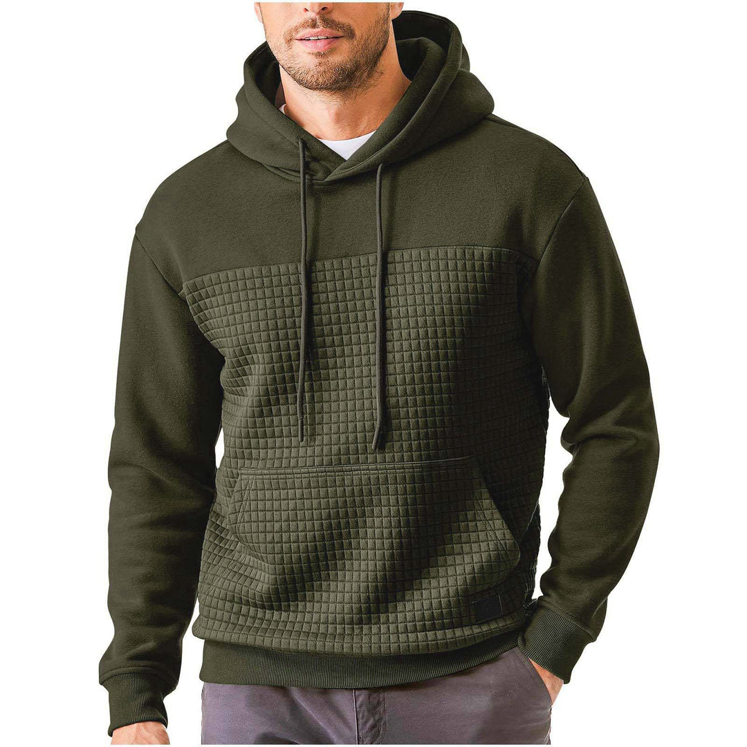 Men's hoodie with textured upper material Lune London