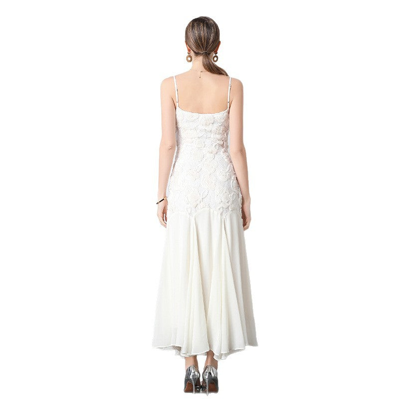 Ladies Elegant Evening Dress Floral Embellished Lune London