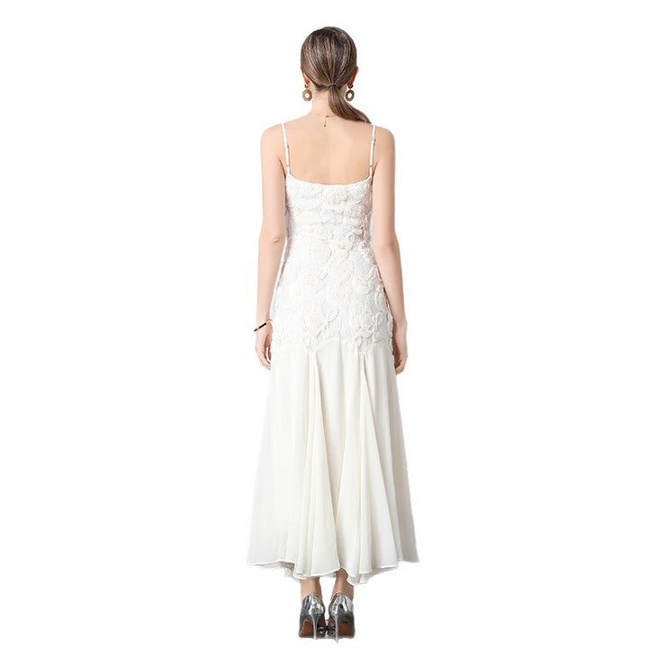 Ladies Elegant Evening Dress Floral Embellished Lune London