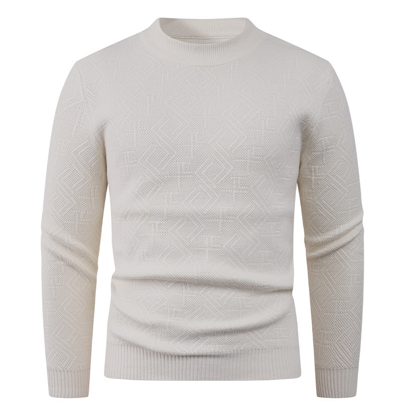 Structured men's sweater with round neck Lune London