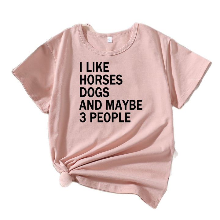 Casual women's T-shirt with quote Lune London