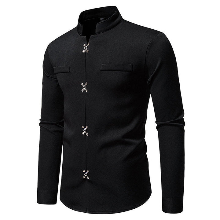 Men's Shirt with Asian Button Design Lune London