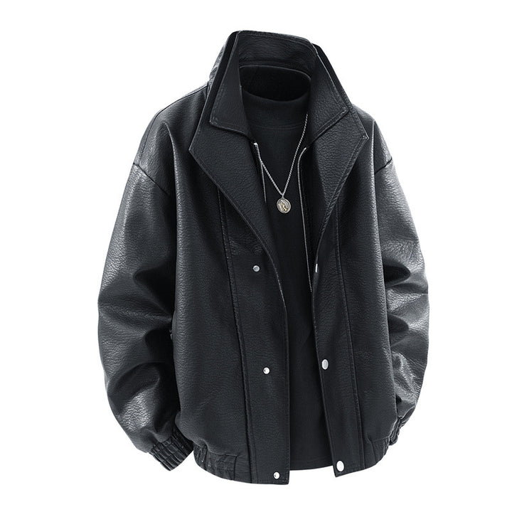 Casual synthetic leather jacket for men Lune London