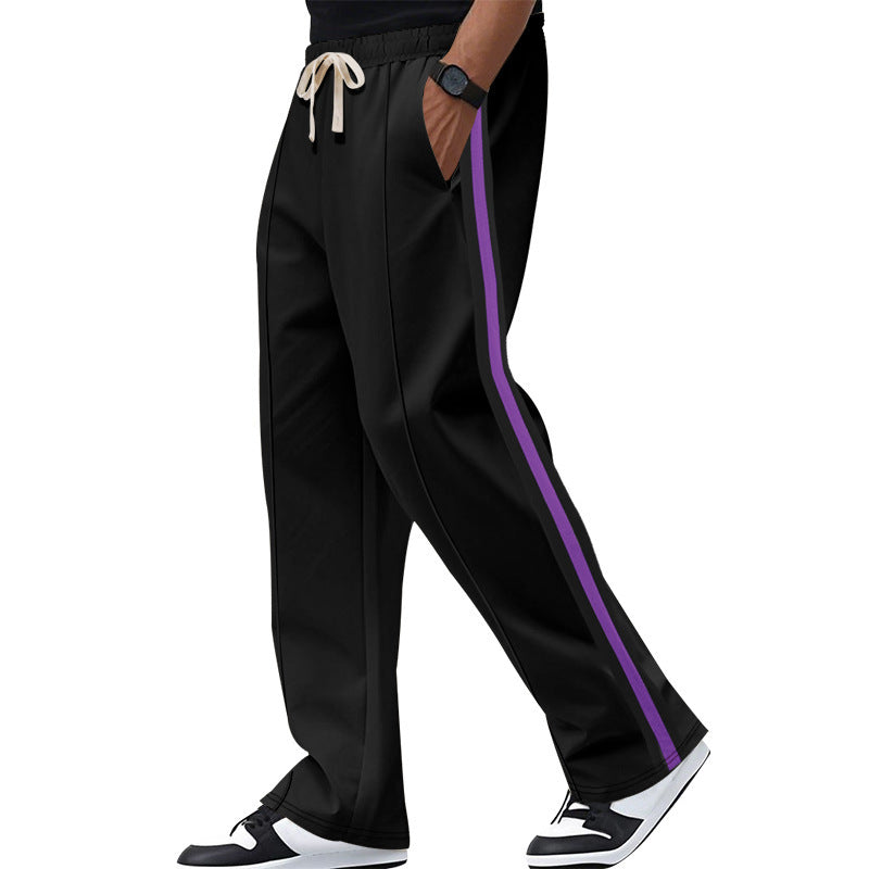 Sport leisure pants for men with side stripes and an elastic waistband Lune London