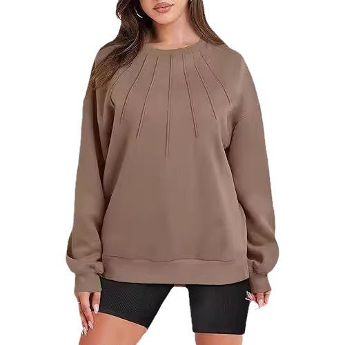 Oversized sweatshirt for women with structured design Lune London